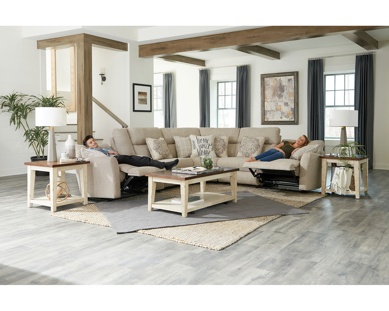 McPherson Lay Flat Modular Reclining Sectional - Image 11