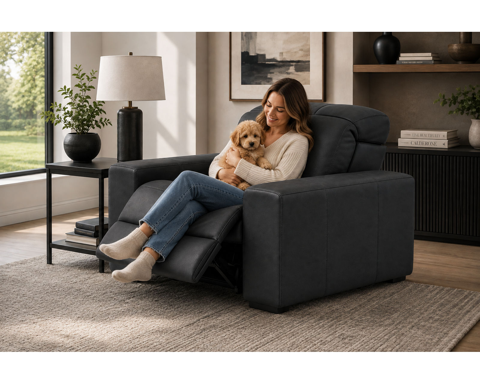 Ferrara 93" Zero Gravity Wide Seat Power Reclining Sofa (Premium Italian Leather) 2 colors - Image 32