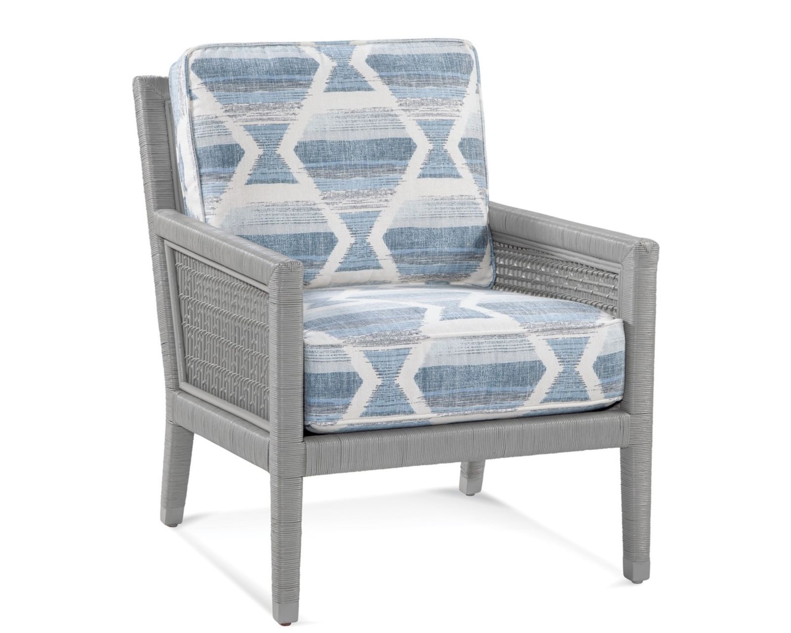 Pine Isle 76" Rattan Sofa Blue (+28 finishes +69 fabrics) - Image 11