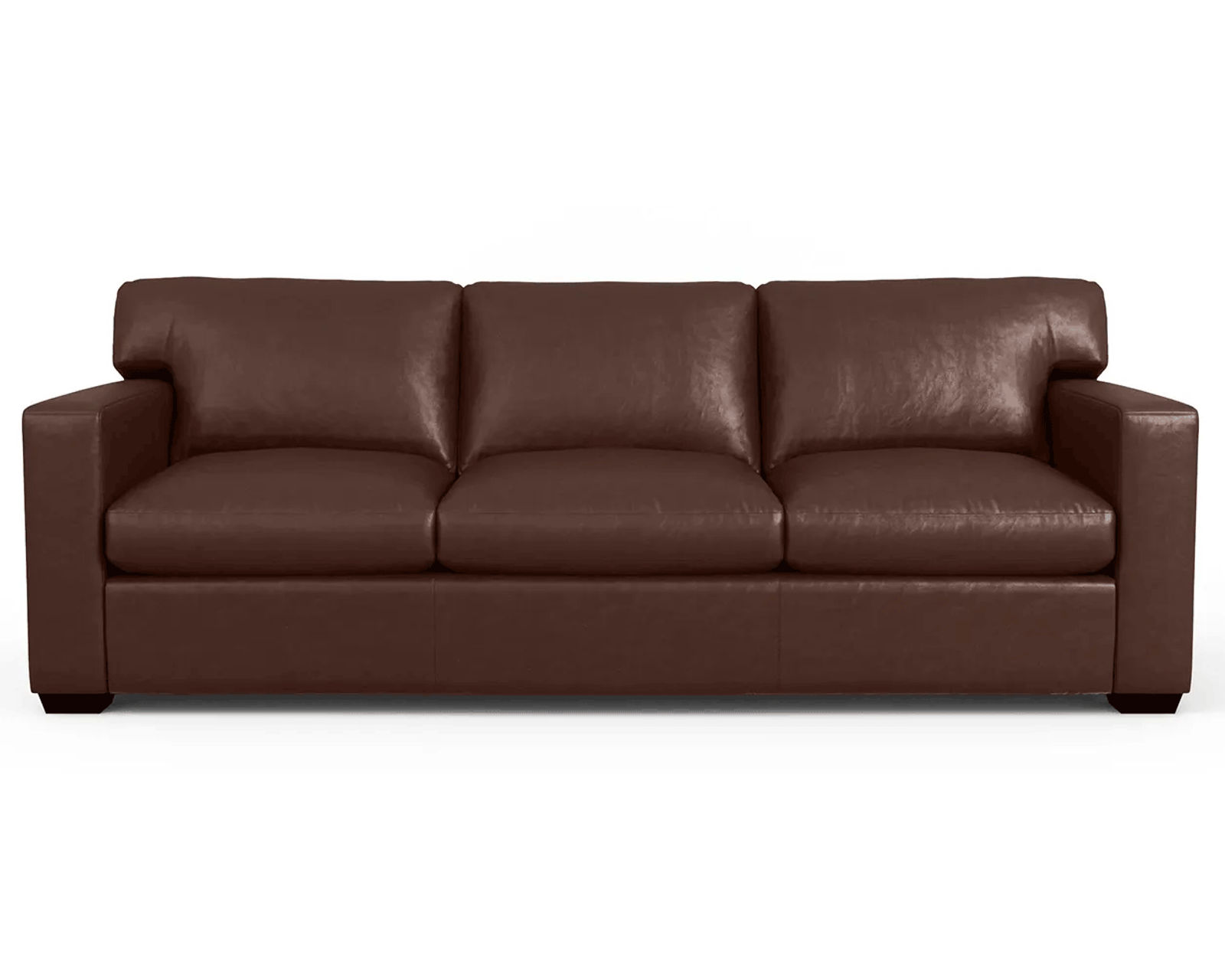 Madison Track Arm 88" Leather Sofa (In Stock)