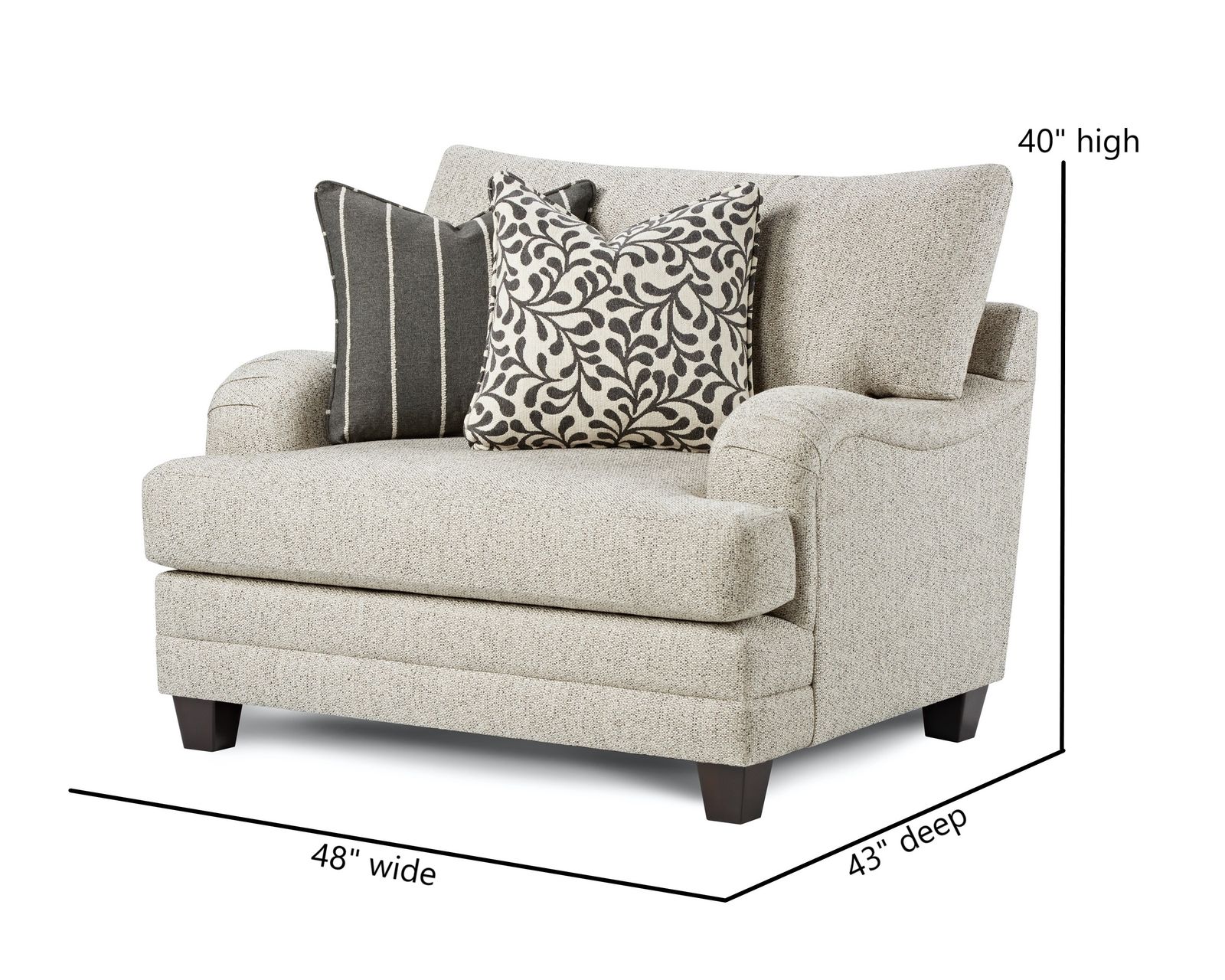 Basic Berber 94" Sofa 4480 (includes pillows) - Performance fabric - Image 4