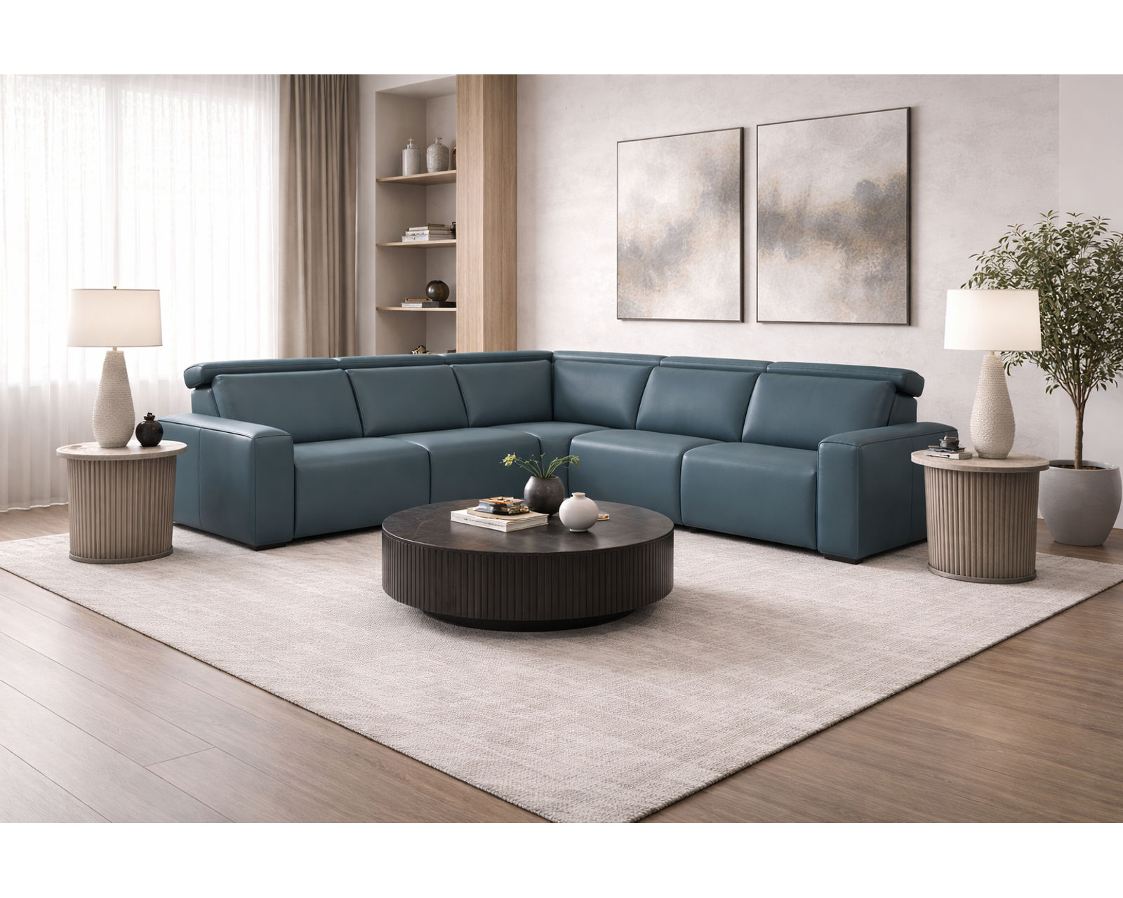 Nya 3099 Power Headrest Power Reclining Sectional (standard and wide seat widths) +140 leathers - Image 25
