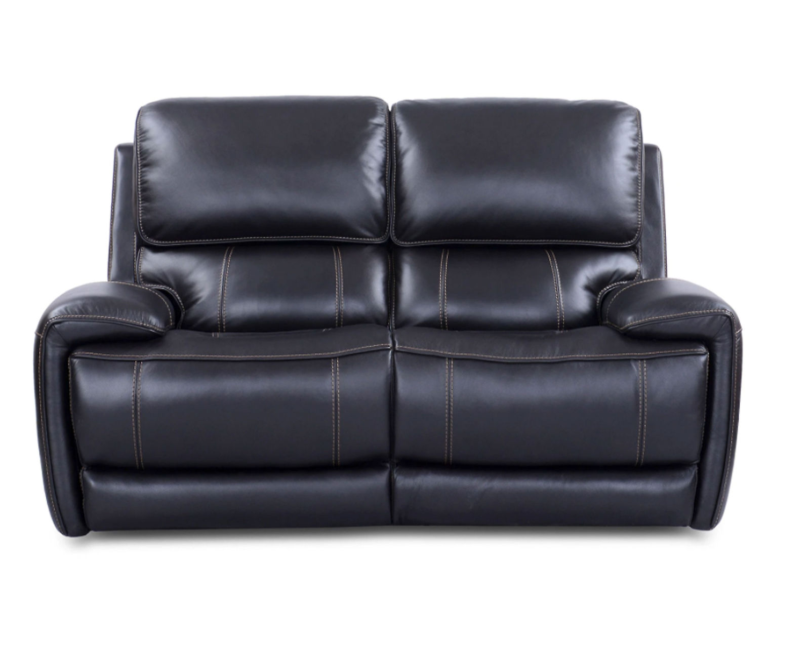 Empire Leather Power Headrest Power Reclining Sofa in Blackberry - Image 8