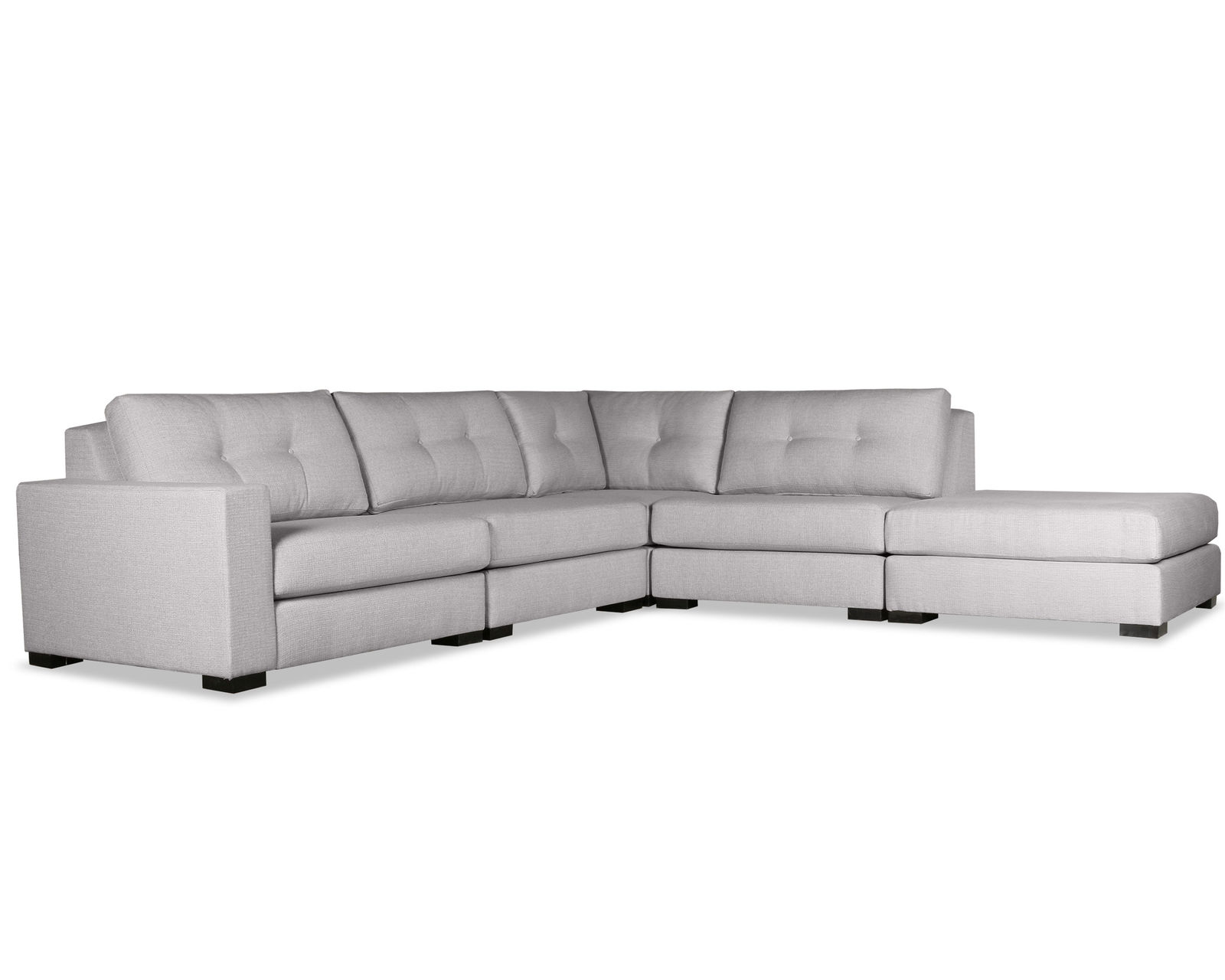 Veranda Buttoned 5 Pieces Modular Sectional A (Choice of Colors) - Image 2