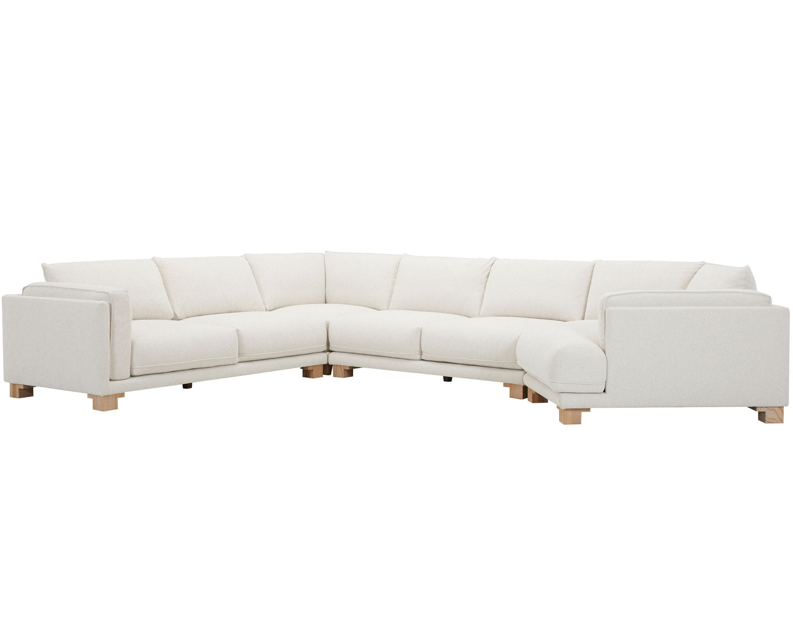 Escape Four Piece Stationary Sectional (Mist)