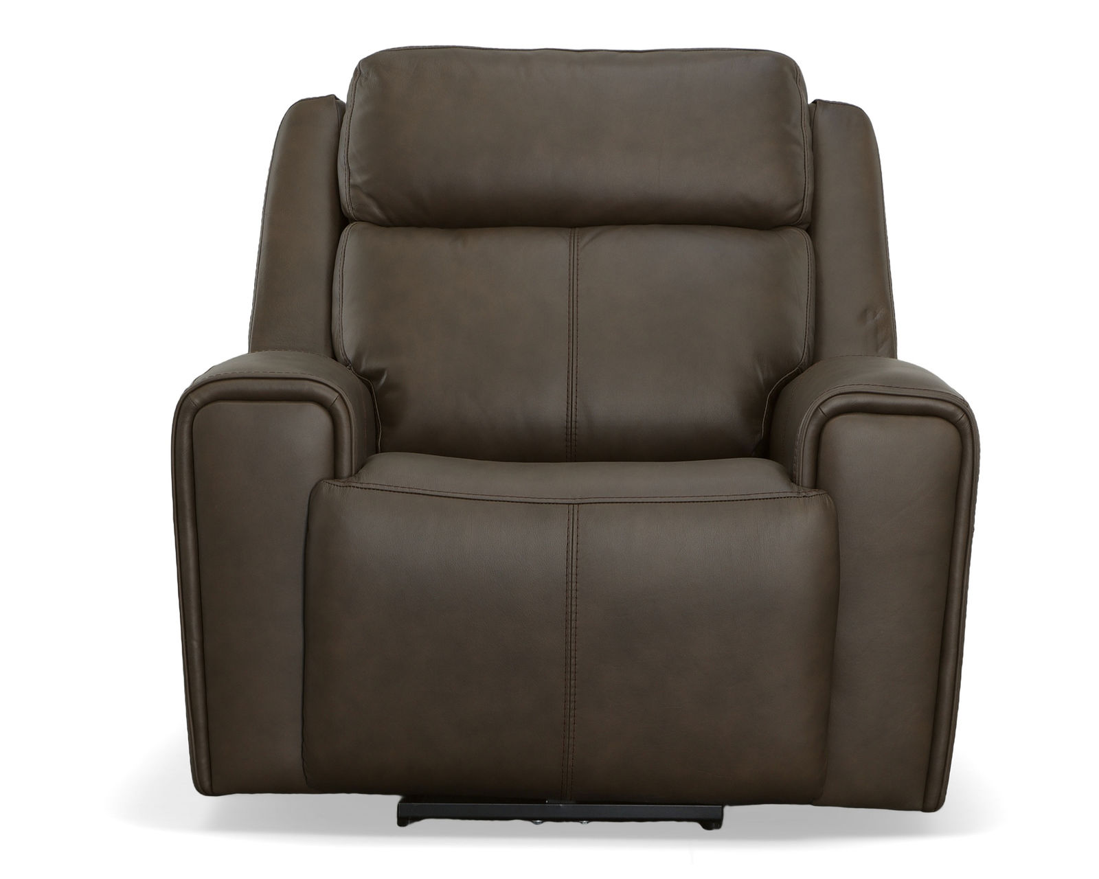 Barnett Power Reclining Loveseat with Console and Power Headrests and Lumbar (Dark Brown leather) - Image 16