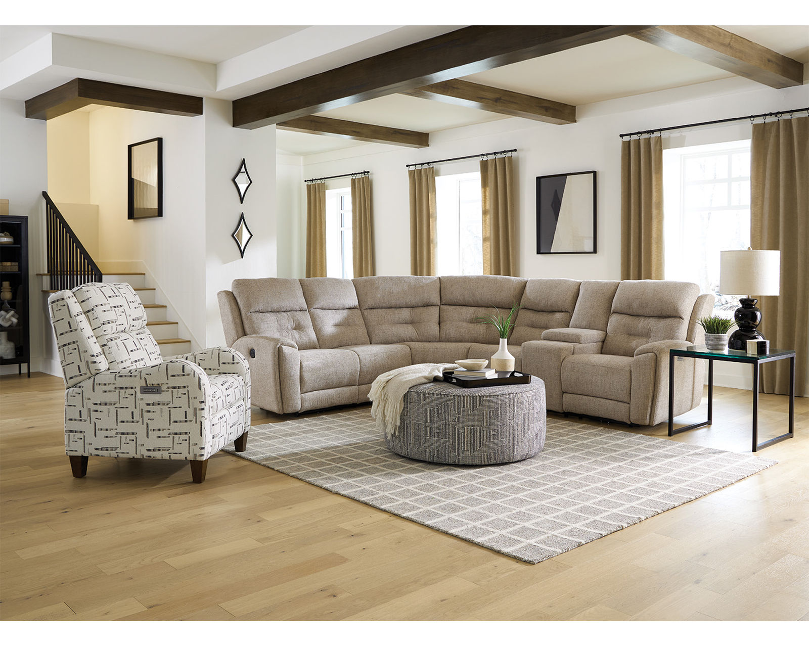 Andrea EZ3600 Reclining Sectional (100 Standard and Performance Fabrics) - Image 3