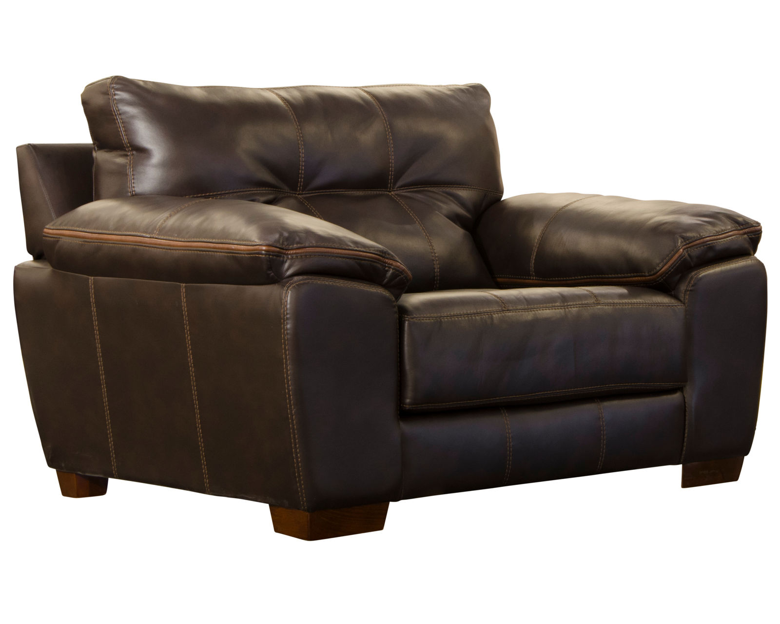 Hudson 97" Faux Leather Sofa (Includes Pillows) - 2 Colors - Image 4