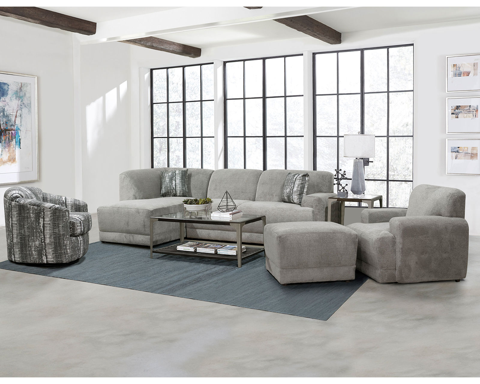 Cole Two Piece Chaise Sectional (+101 Standard and Performance Fabrics) - Image 3