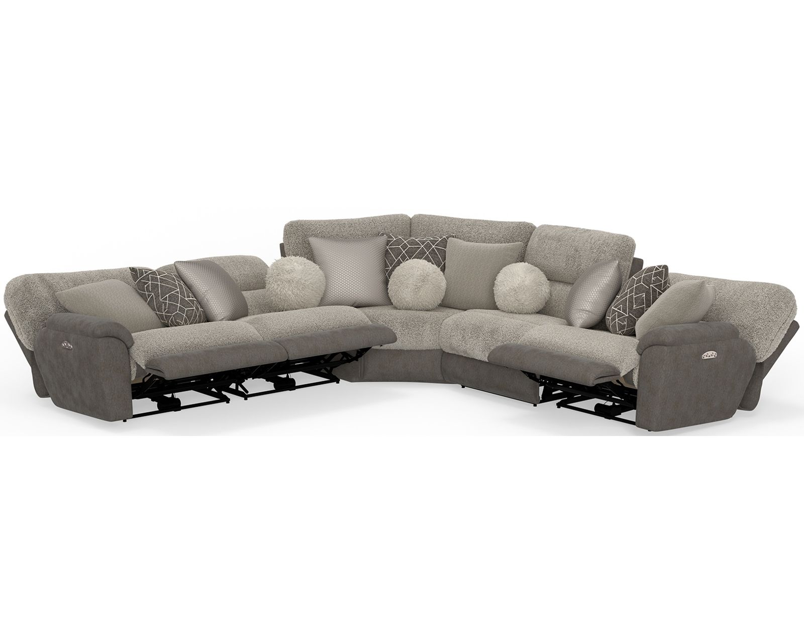 Rendezvous Deep Seat Modular Power Reclining Sectional (includes pillows) 400 lb. weight capacity - Image 3