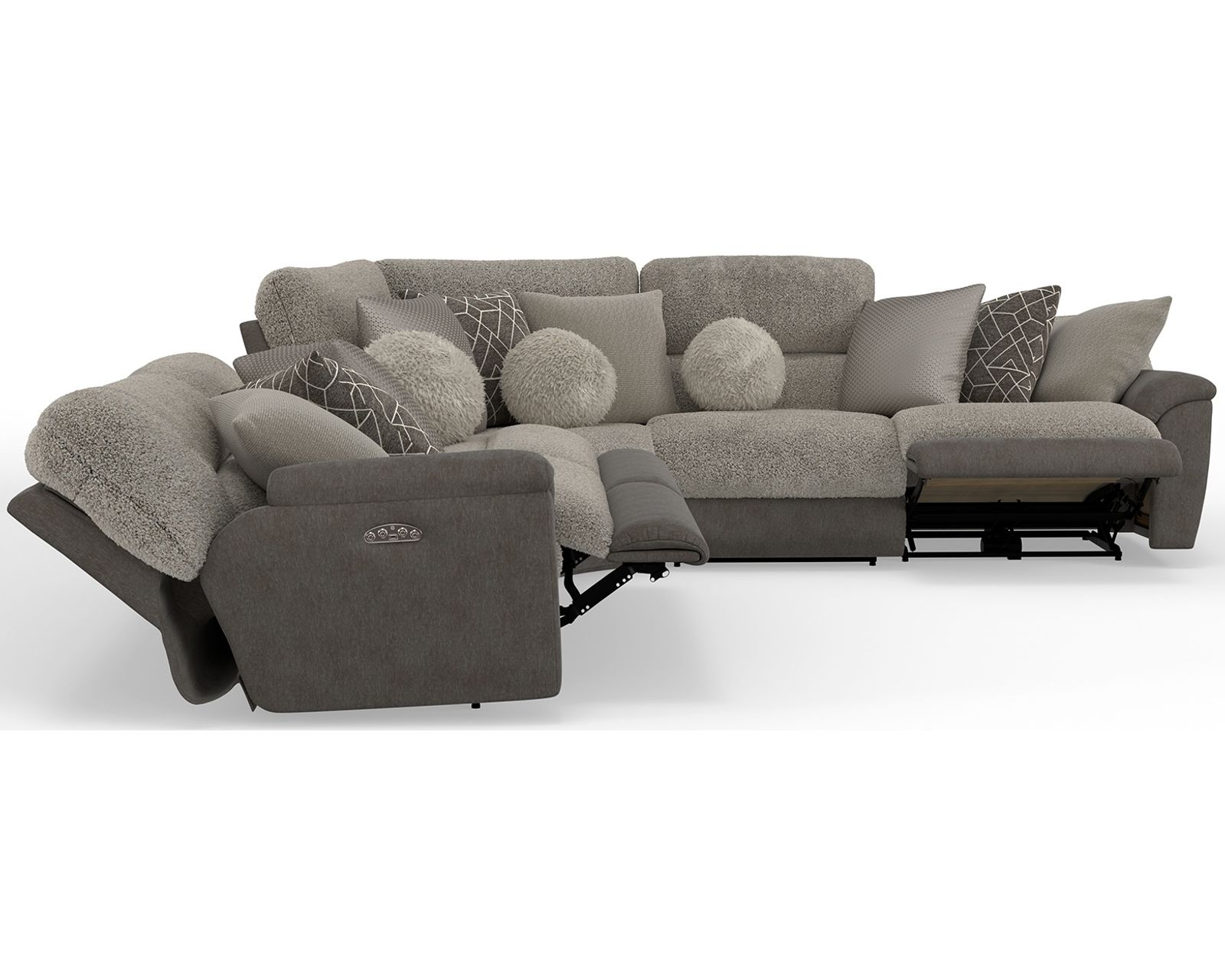 Rendezvous Deep Seat Modular Power Reclining Sectional (includes pillows) 400 lb. weight capacity - Image 4