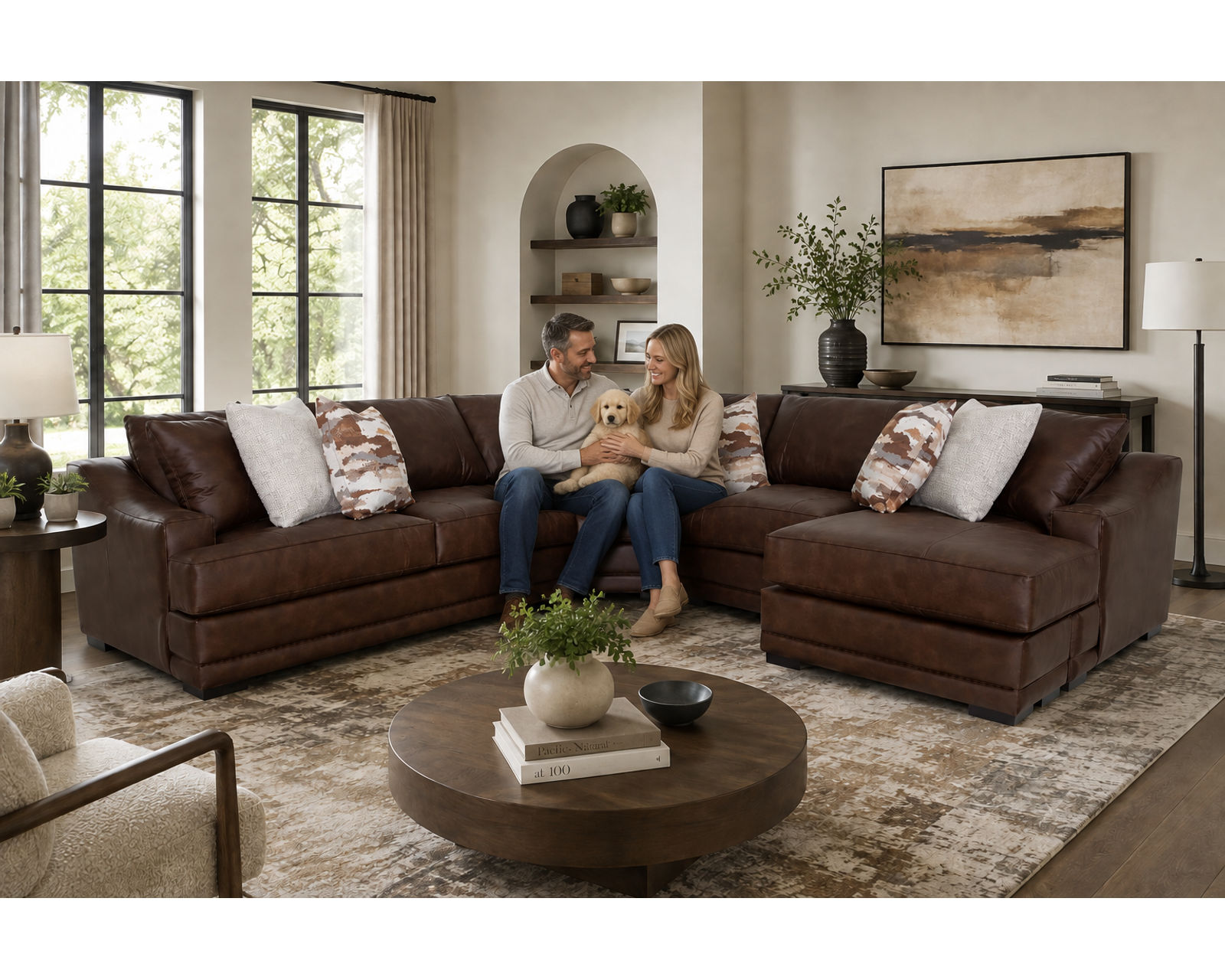 Highlands 893 Modular Sectional (Big Comfort. Flexible Design. The Rich Look of Leather) - Image 3
