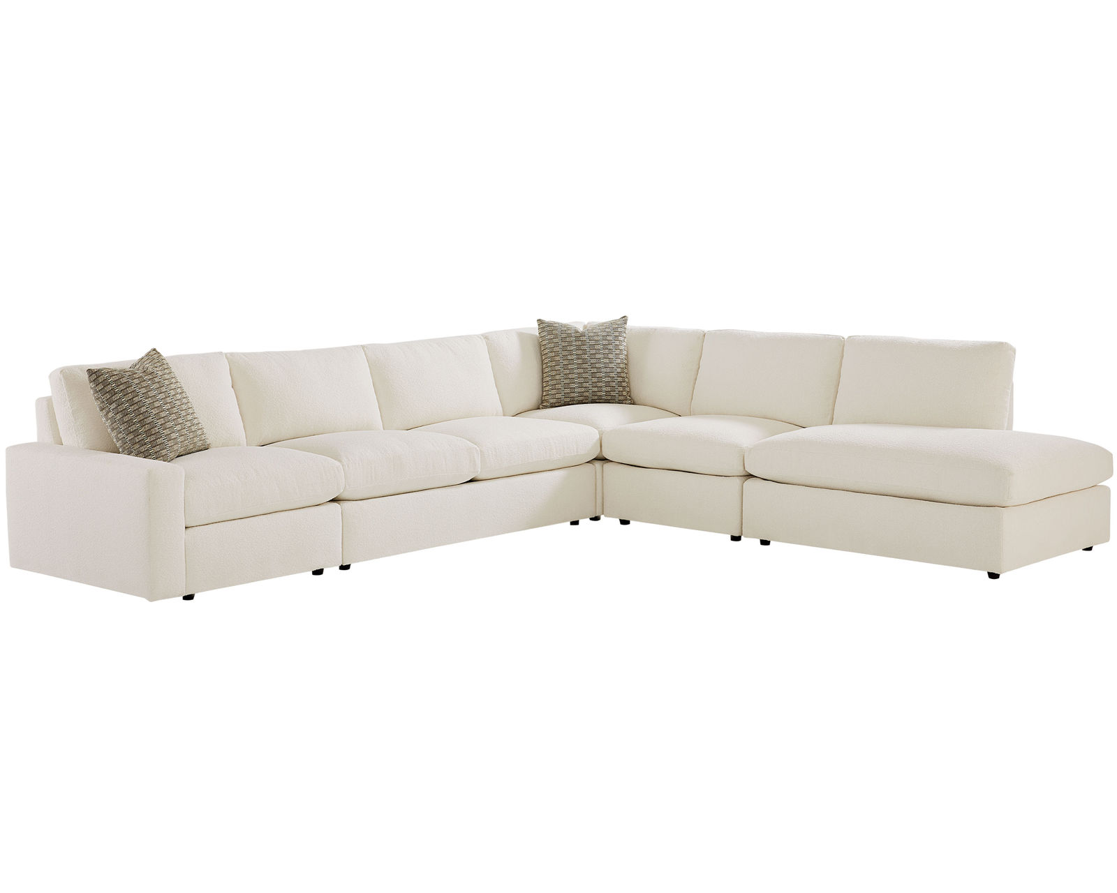 Sky 5511 Sectional (hypoallergenic down-like cushion) +100 fabrics