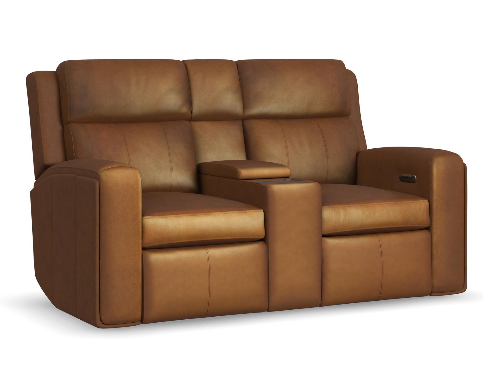 Wyatt 1596 Triple Power Reclining Console Loveseat 705-72 (85") 2 colors - in stock - Image 2