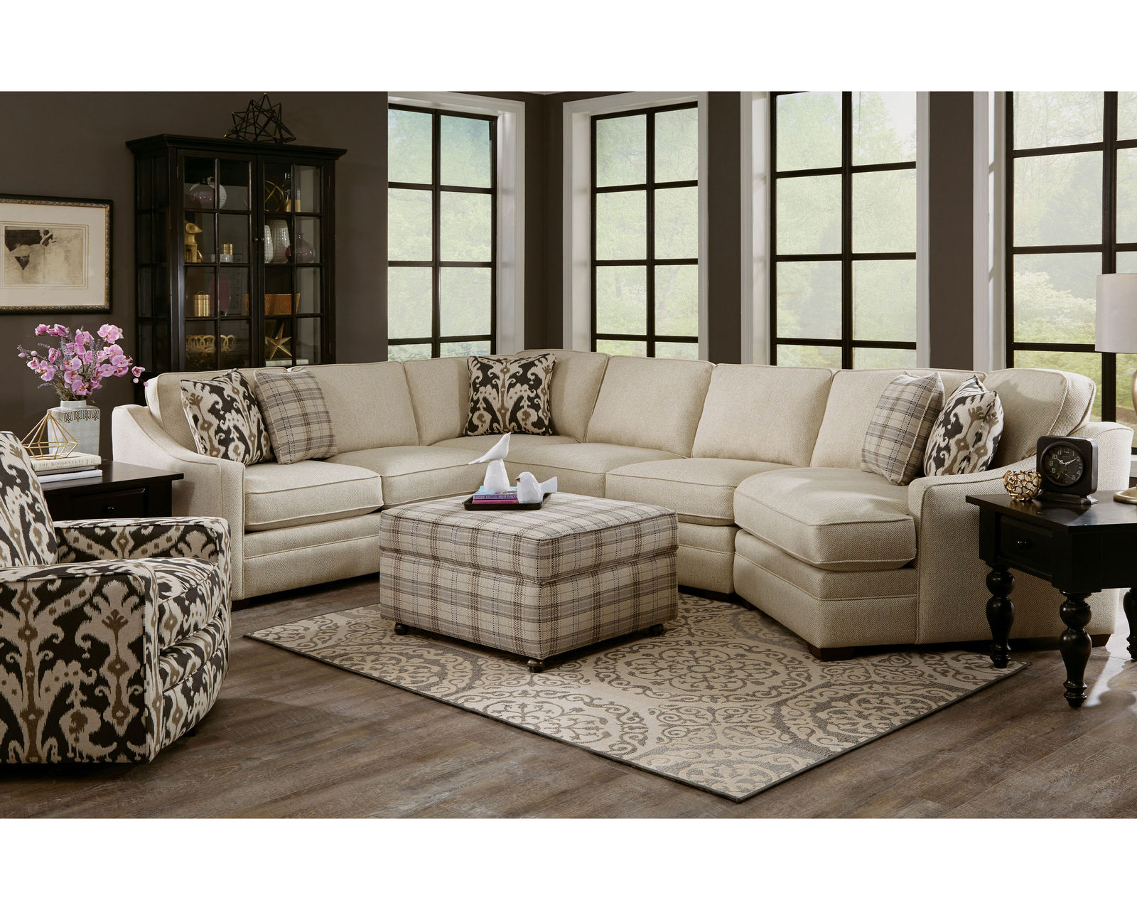 F9 Stationary Sectional (100+ Performance fabrics) Make it Yours - Image 9