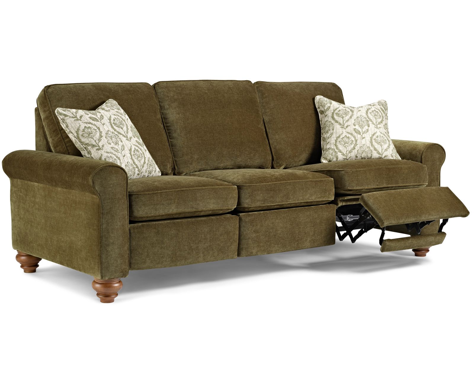 Weston 88" Power Incliner Sofa (+100 fabrics) 3 wood finishes