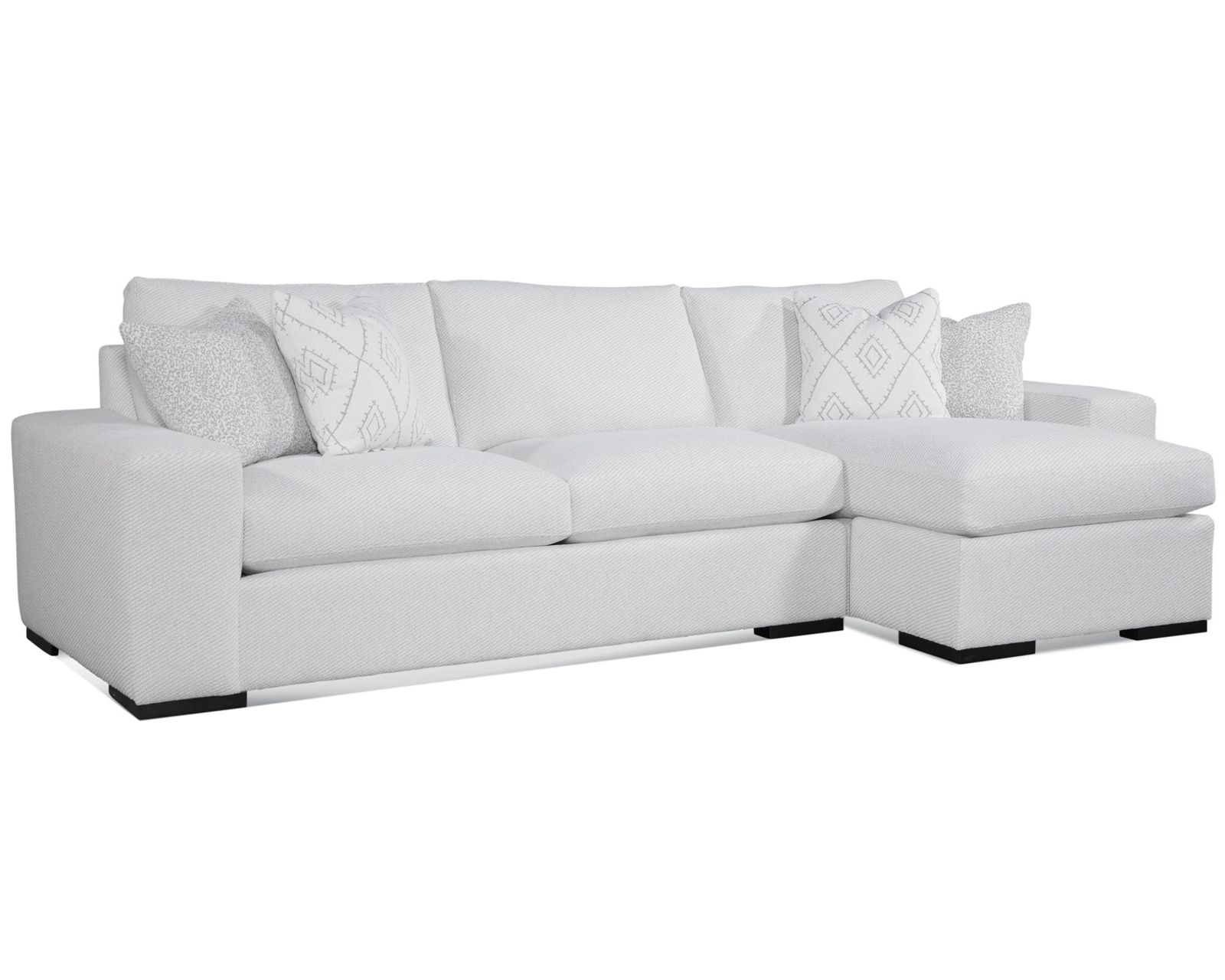Memphis Two Piece Chaise Sectional (122" wide) +69 fabrics