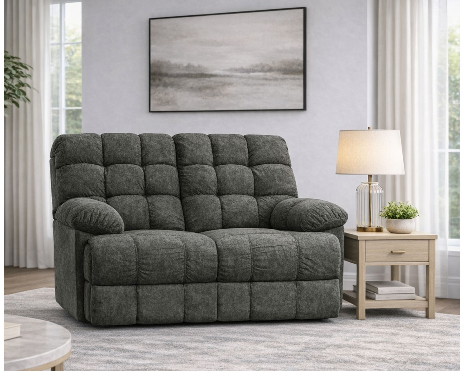 Marshmallow 87" Reclining Sofa - EZ200 (+100 Standard and Performance Fabrics) - Image 4