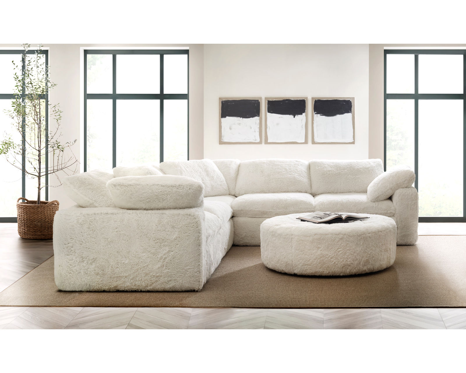 Barefoot Ultra Plush Five Piece Sectional (In stock) 125" x 125" - Image 4