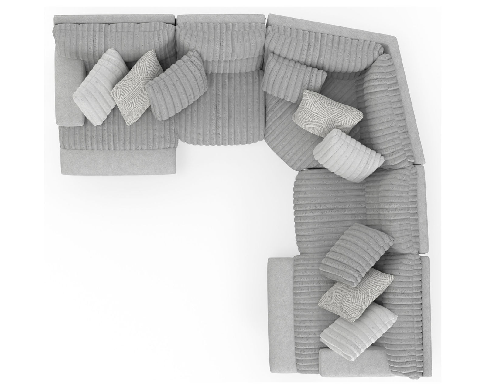 Abraxas Two Tone Modular Reclining Sectional (includes pillows) - Image 14