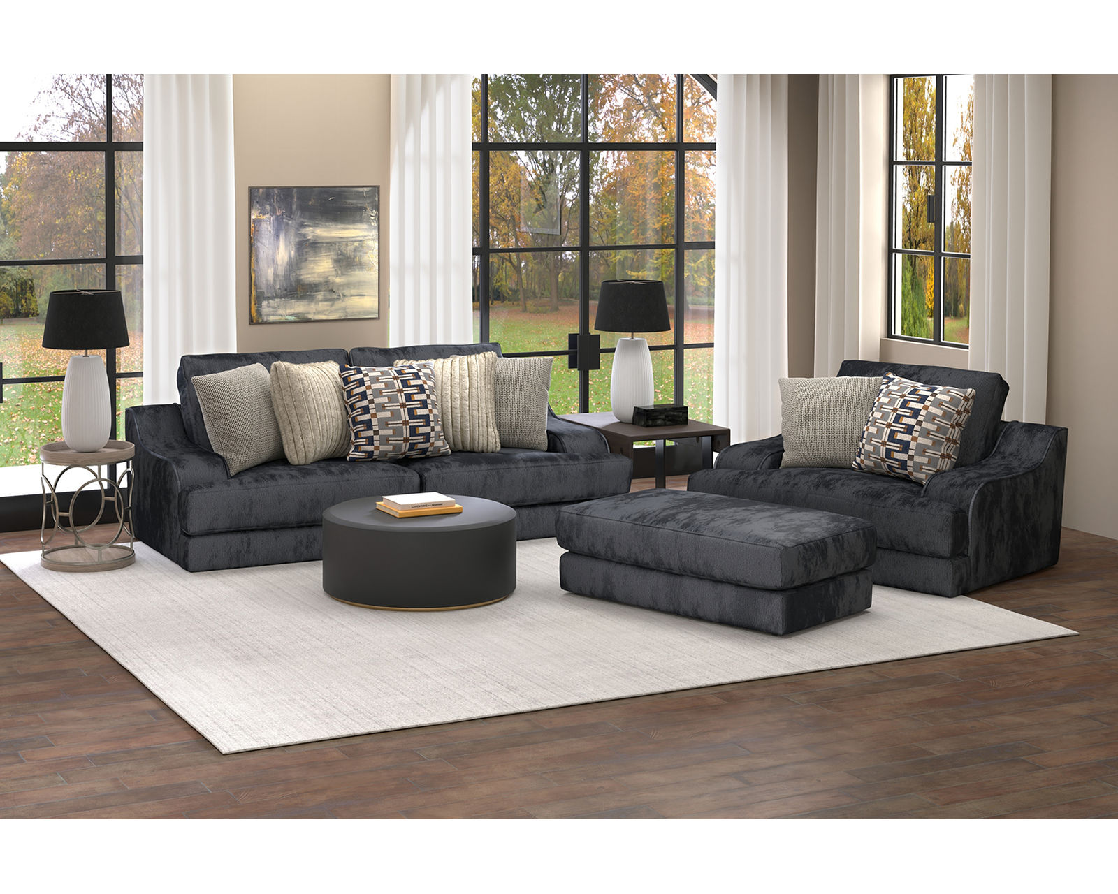 Olympus 98" Oversized Sofa (2 colors) includes pillows - Image 8