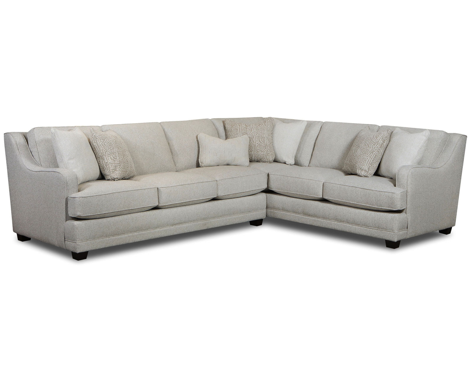 Hogan Cotton Two Piece Sectional 7000 (includes pillows) performance fabric - 124" x 97"