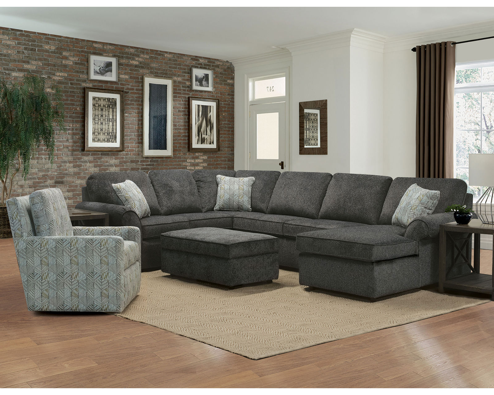 Malibu Stationary Sectional (100 Standard and Performance Fabrics) - Image 4