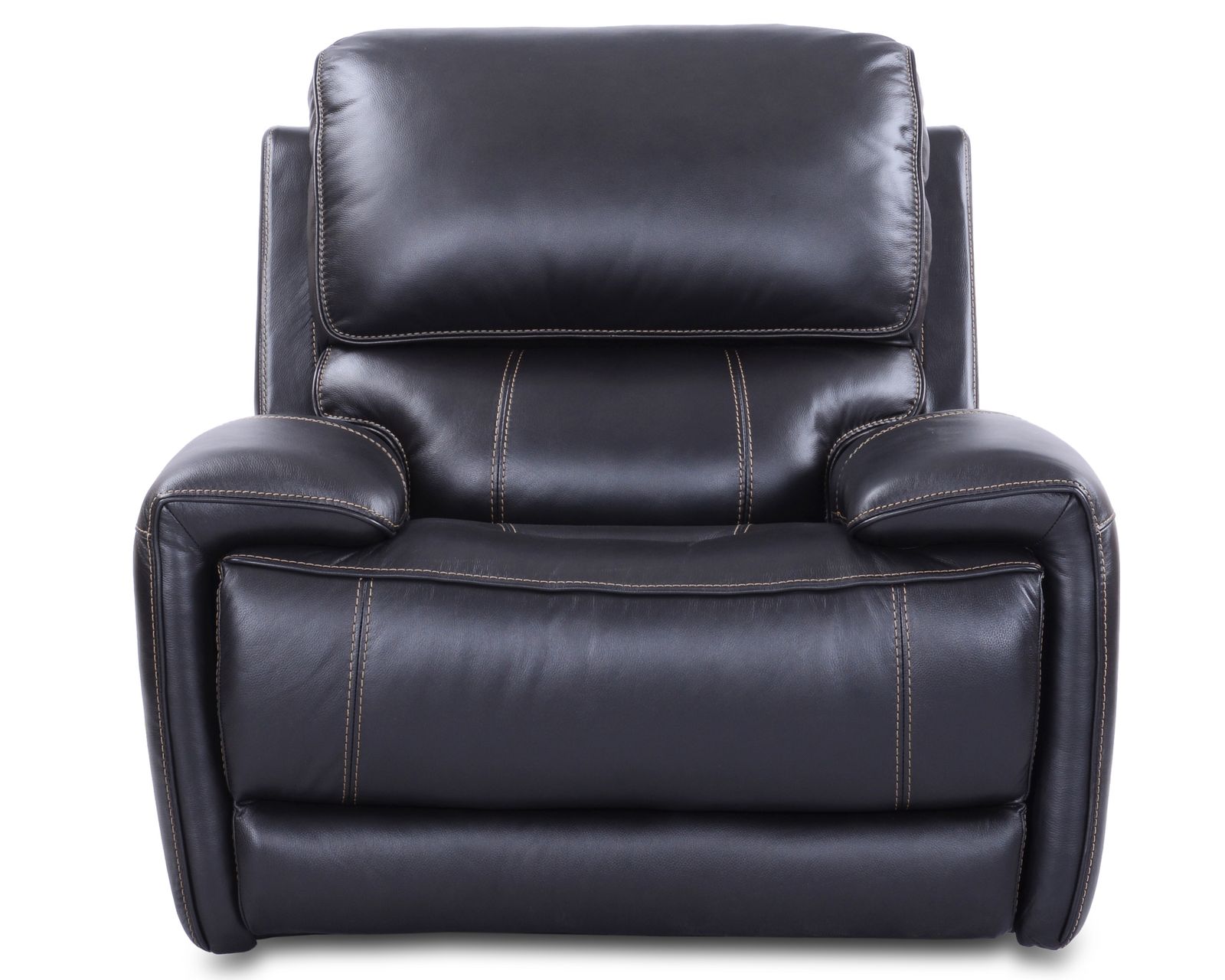 Empire Leather Power Headrest Power Reclining Sofa in Blackberry - Image 10