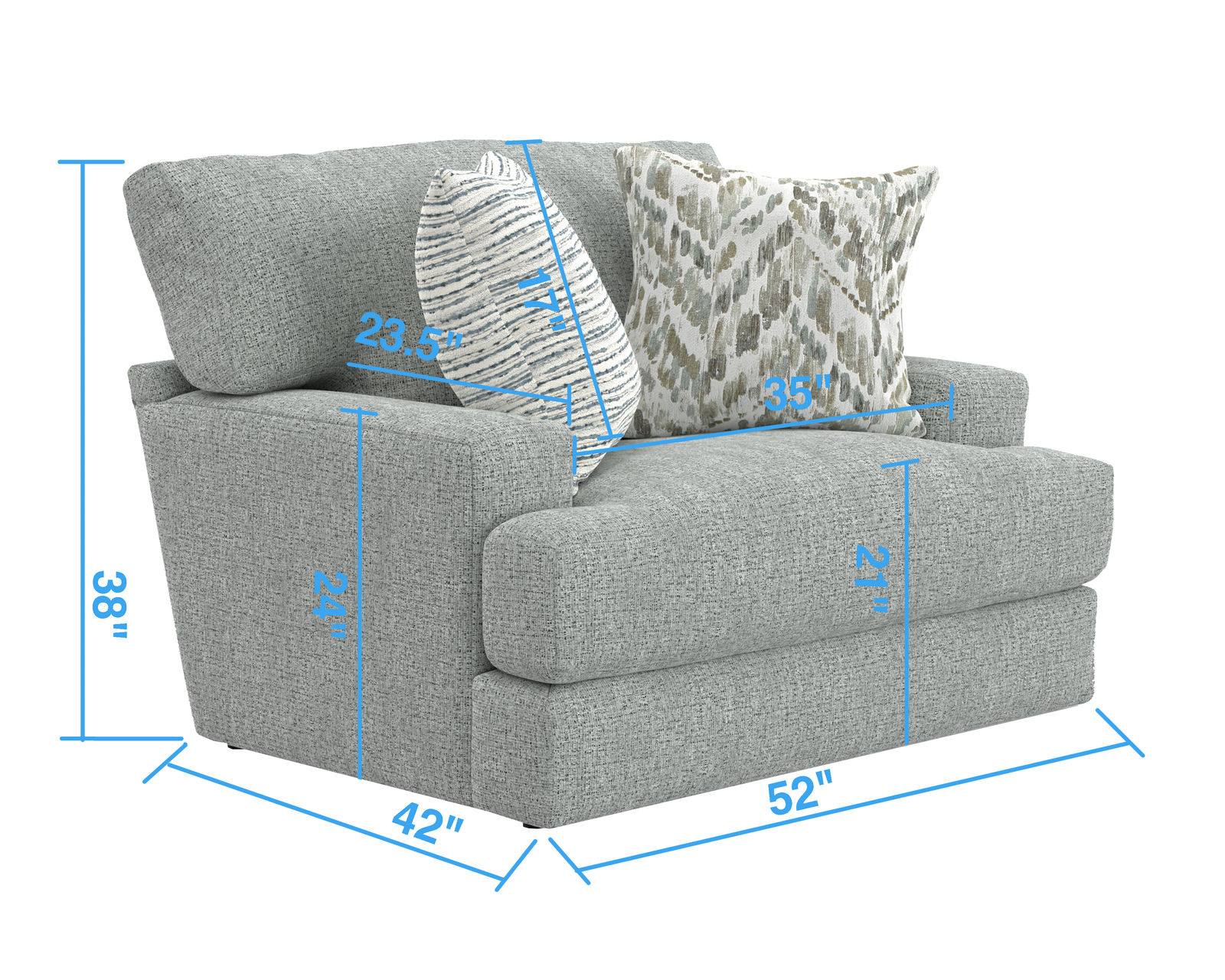 Brett 93" Sofa (2 colors) includes pillows - Image 26
