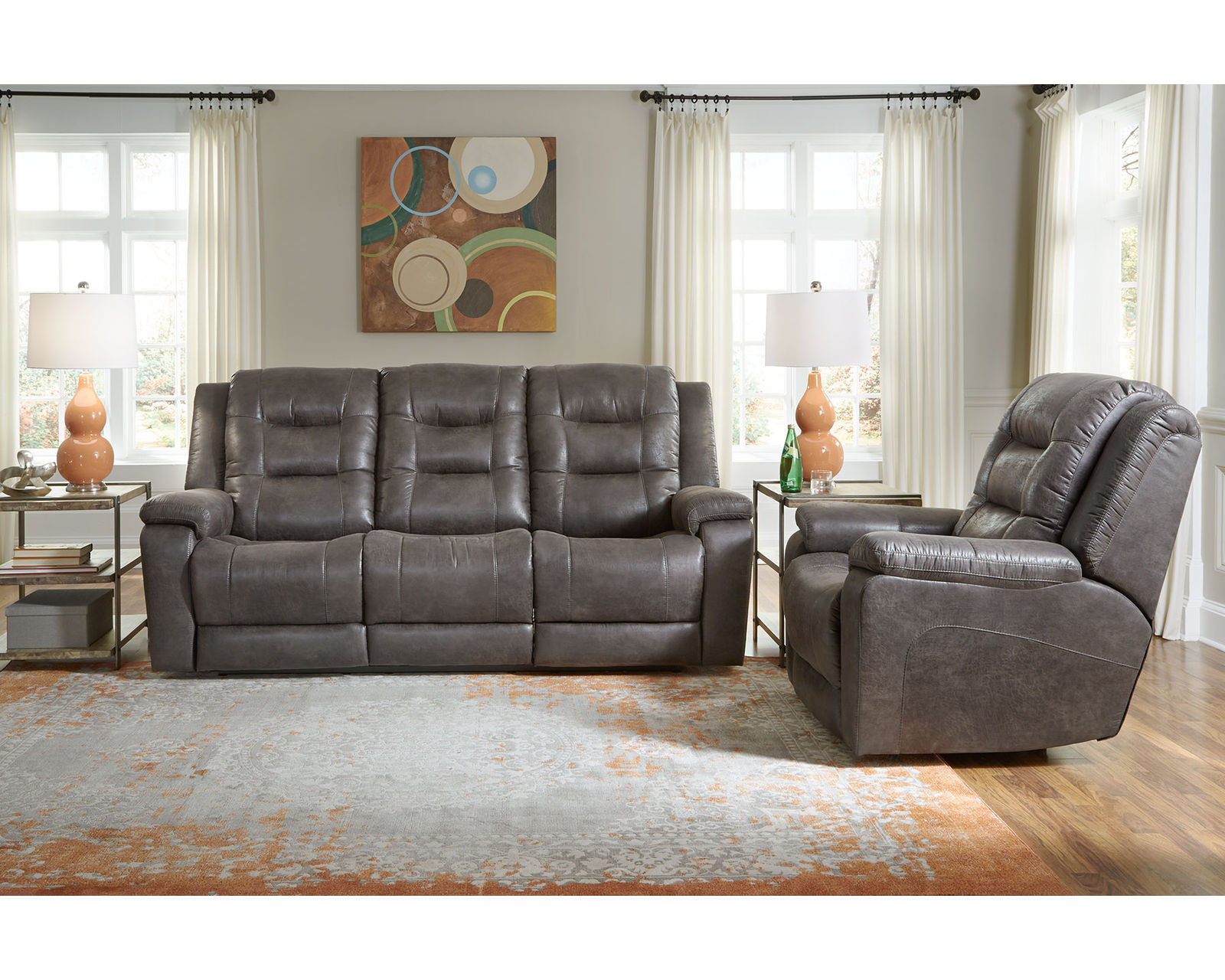 Leighton 41063 Power Headrest Power Reclining 86" Sofa (Made to order) - Image 15