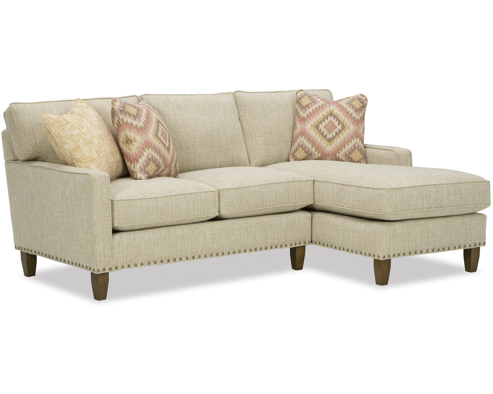 Paula Deen 252 Your Way Sofa Chaise Sectional (+100 High Performance Fabrics)