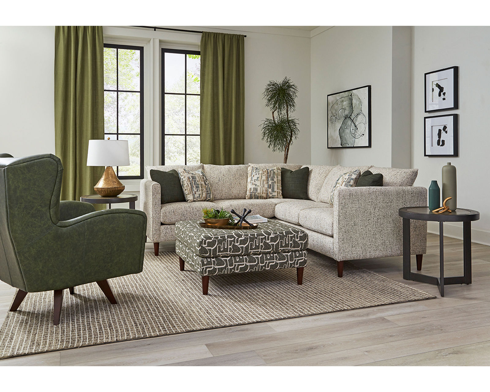 Kylie Stationary Sectional (+101 Standard and Performance Fabrics) - Image 8