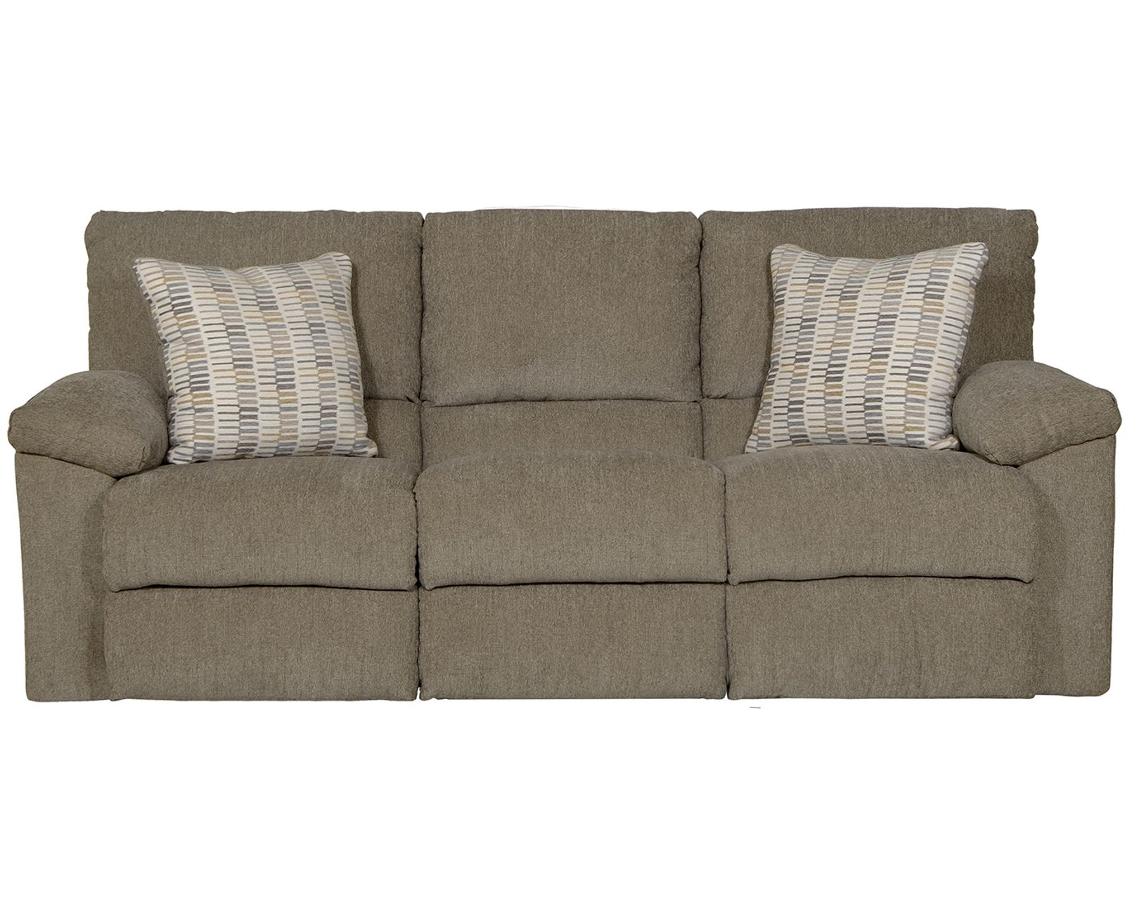 Tyler 85" Double Reclining Sofa in Stonewash