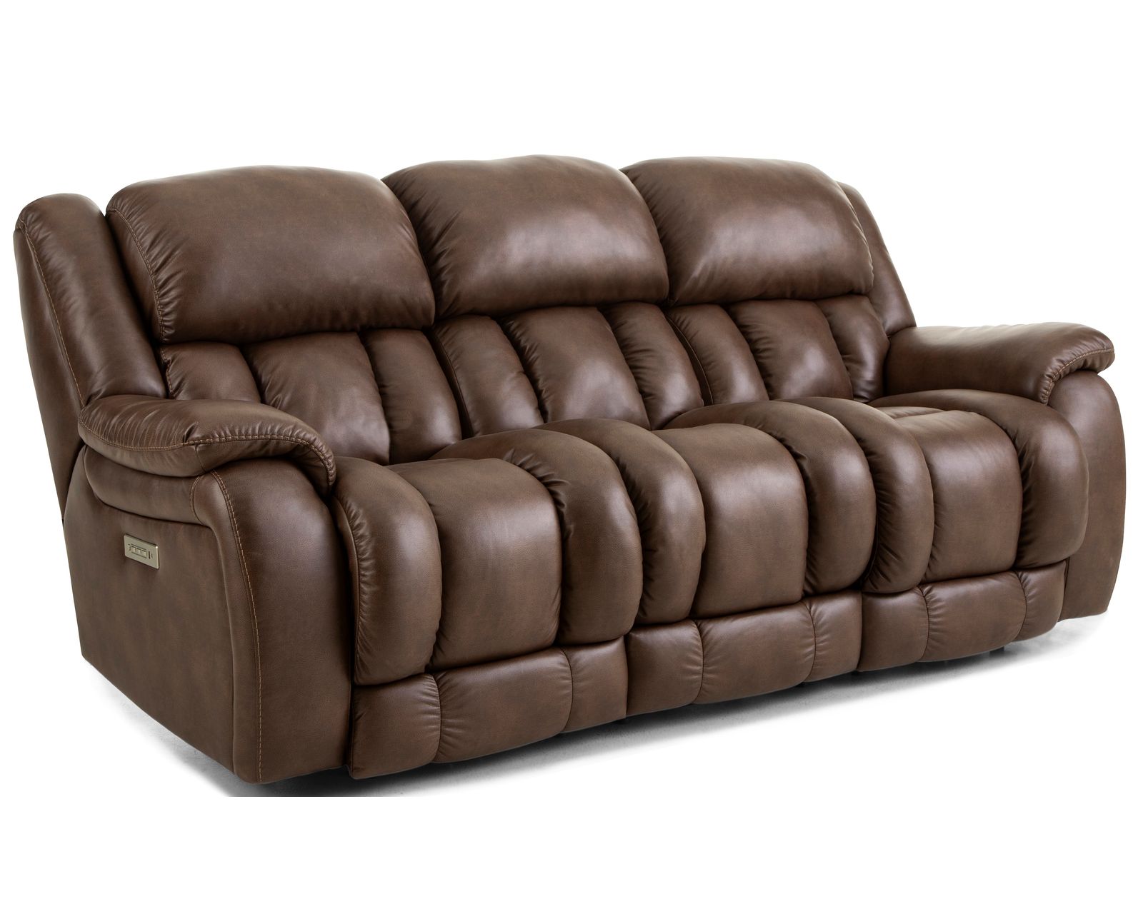 Global 91" Zero Gravity Triple Power Reclining Sofa Chocolate (In stock) - Image 2
