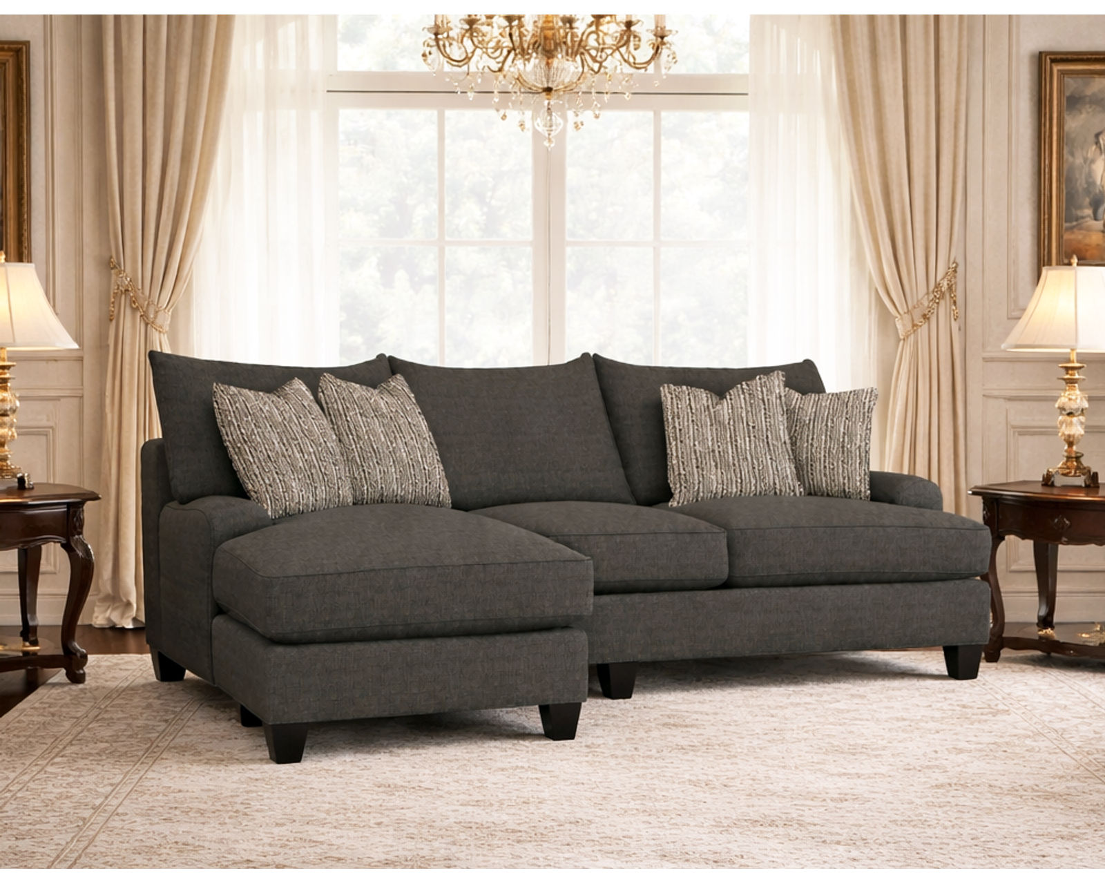 Catalina Sofa Chaise (+100 Standard and Performance Fabrics) - Image 5