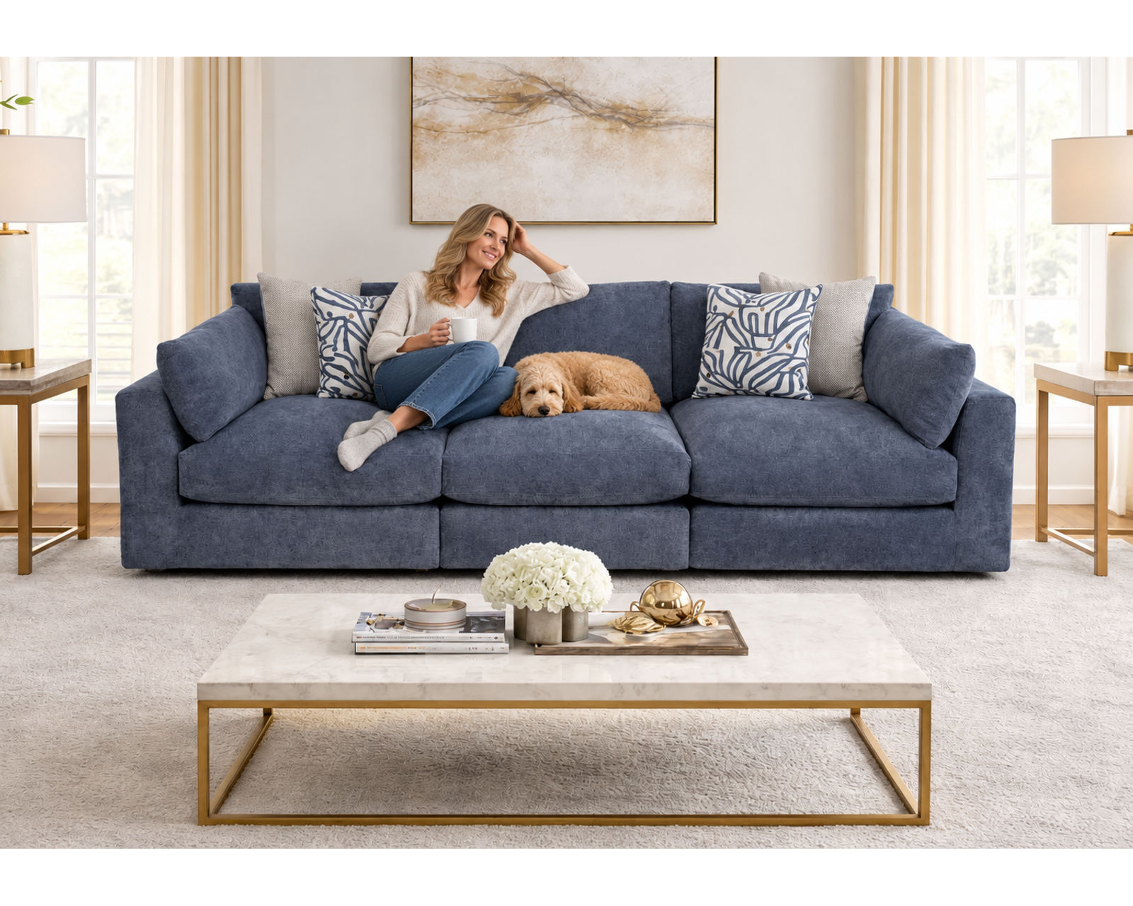 Julian 965 EXTRA-Deep Seating Sofa 92" or 130" (Dreamscape Comfort. Extra-Deep by Design.) - Image 3