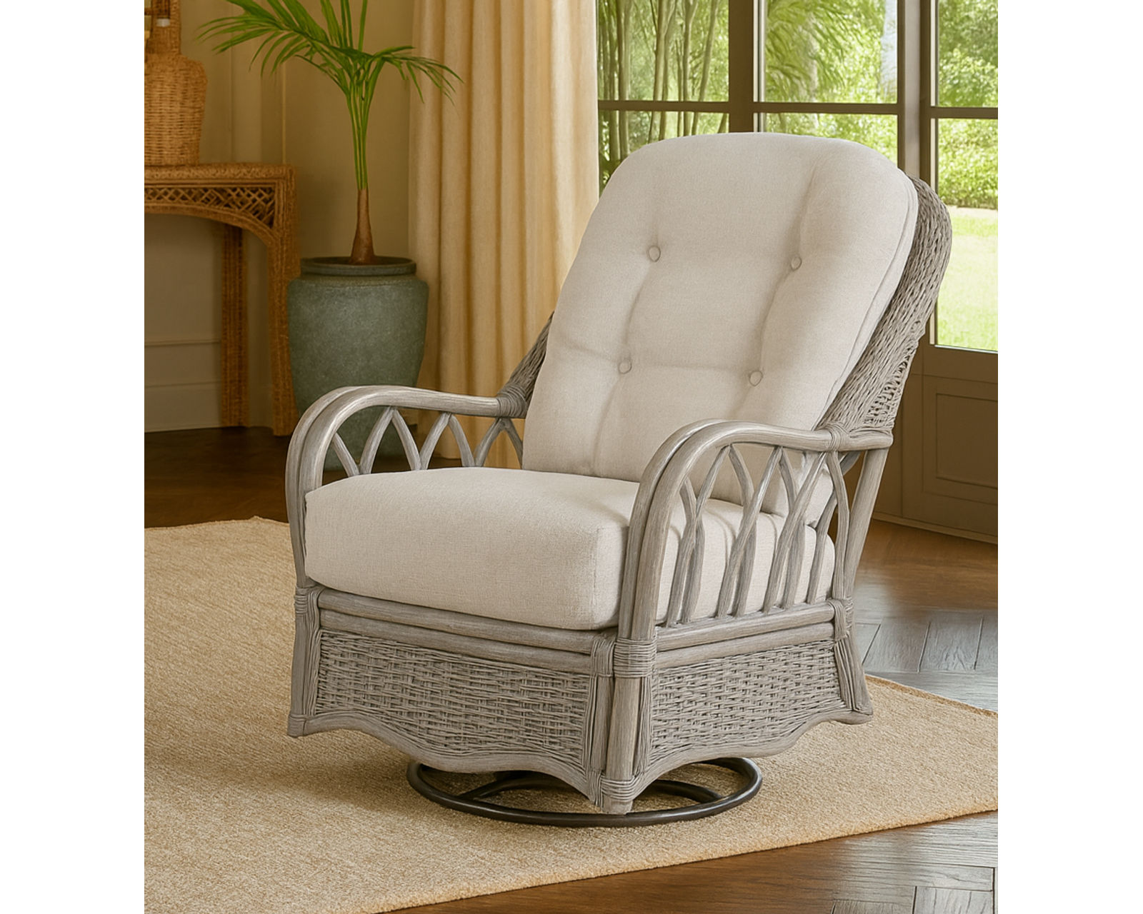 Everglade 76" Rattan Sofa Green (+28 finishes - 69 fabrics) - Image 15