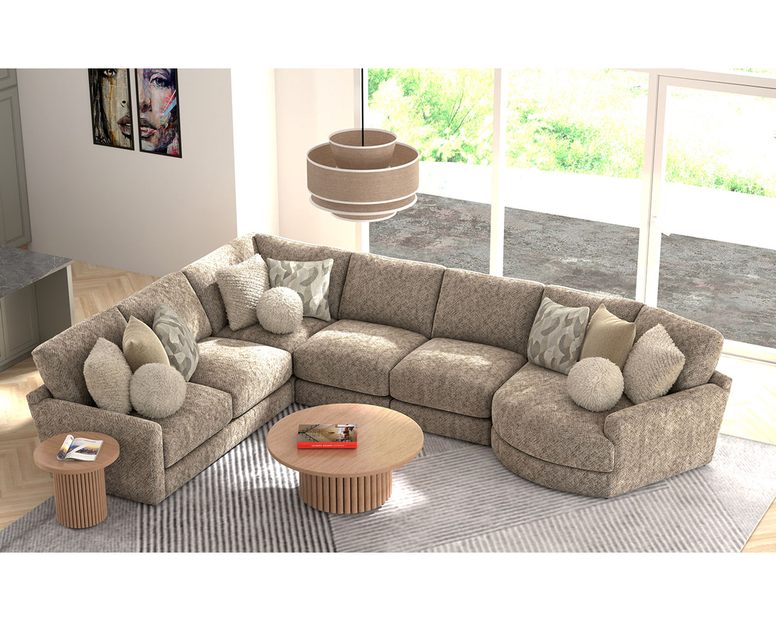 Turner 3145 Modular Sectional (includes pillows) - Image 9