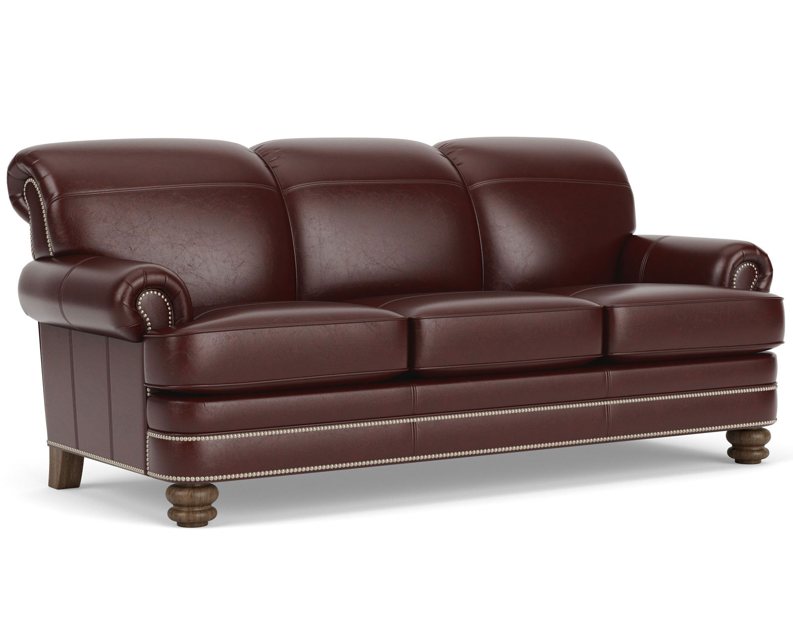 Bay Bridge 3790 Nailhead Sofa (+50 leathers) 85"
