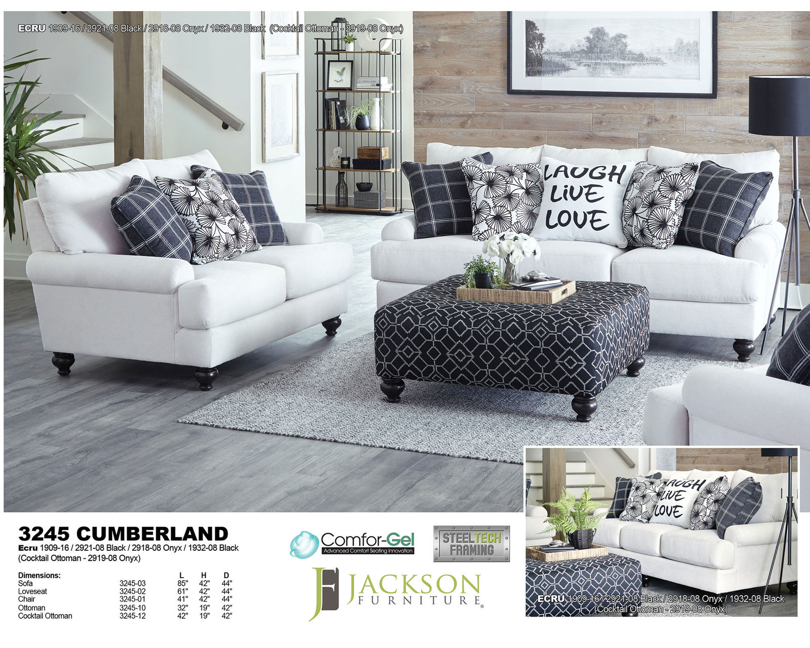 Cumberland 85" Stationary Sofa (Includes pillows) - Image 26