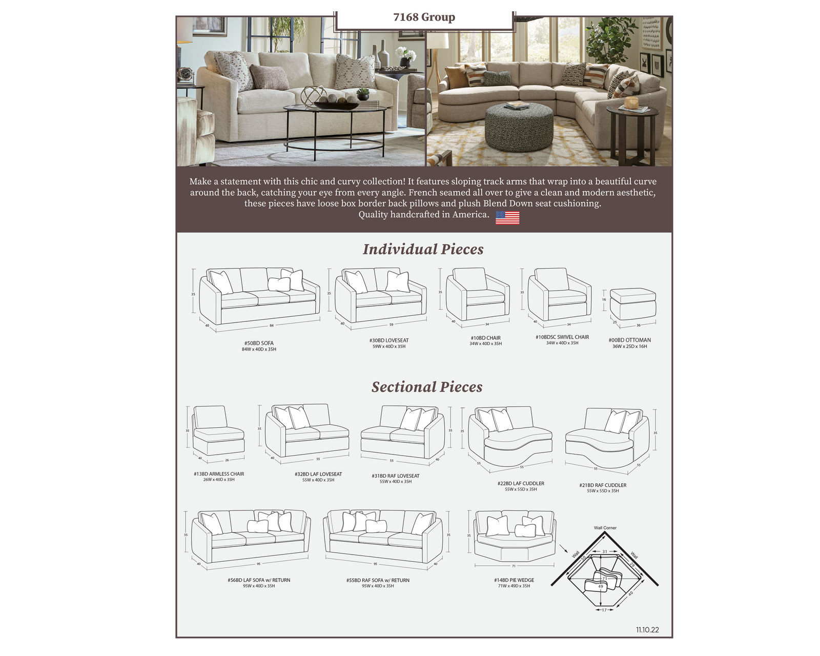 Jade Stationary Sectional (Performance fabrics) - Image 11
