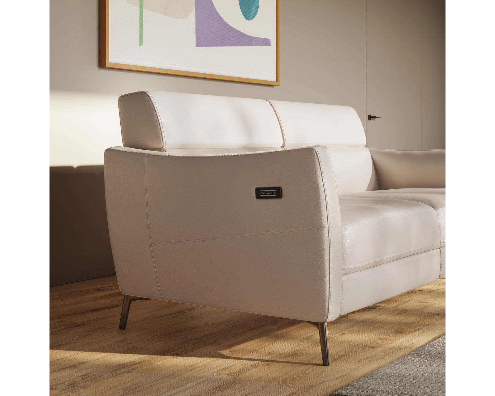 Greg C200 Power Headrest Power Reclining Sectional (+40 fabrics) - Image 9