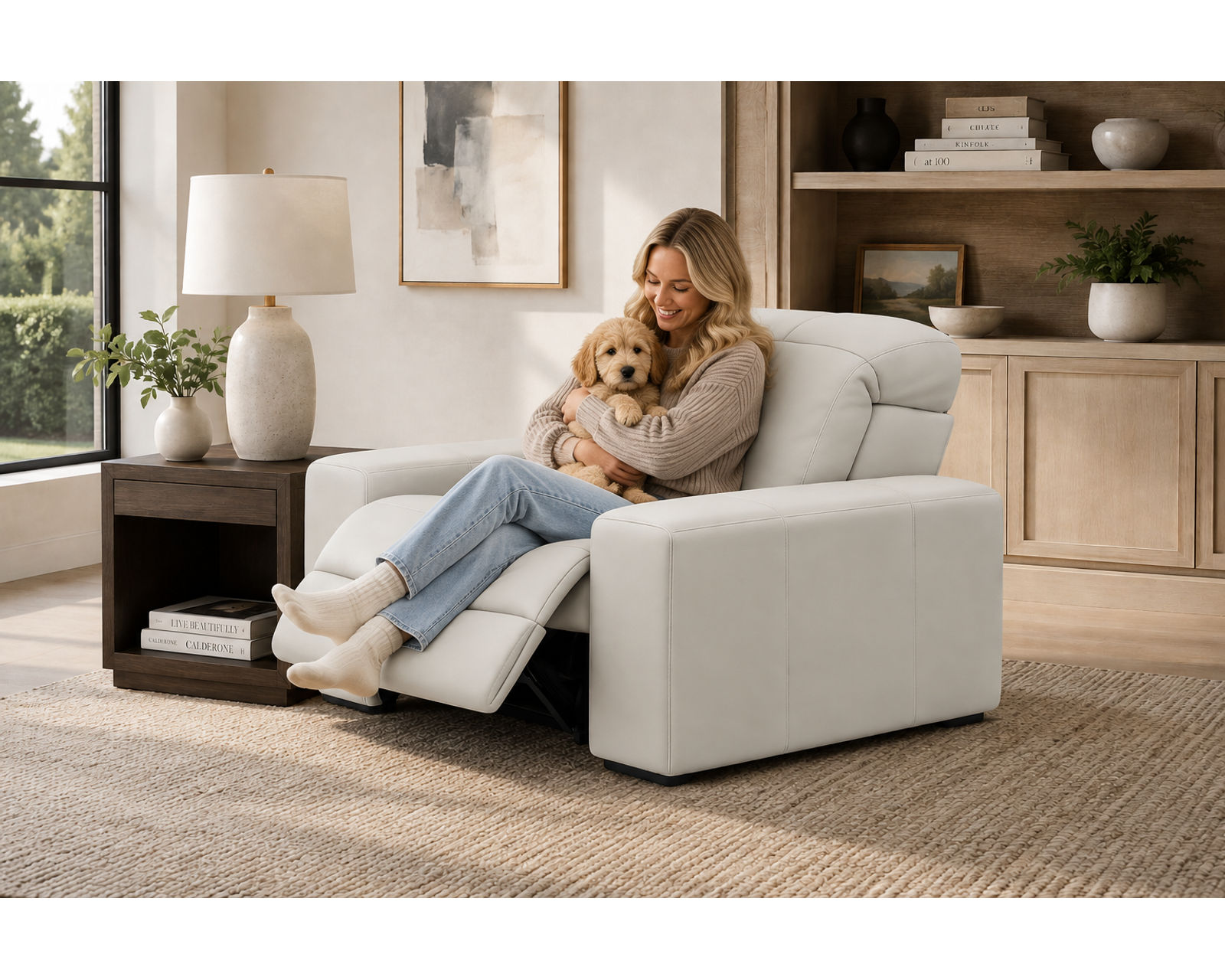 Ferrara 93" Zero Gravity Wide Seat Power Reclining Sofa (Premium Italian Leather) 2 colors - Image 16