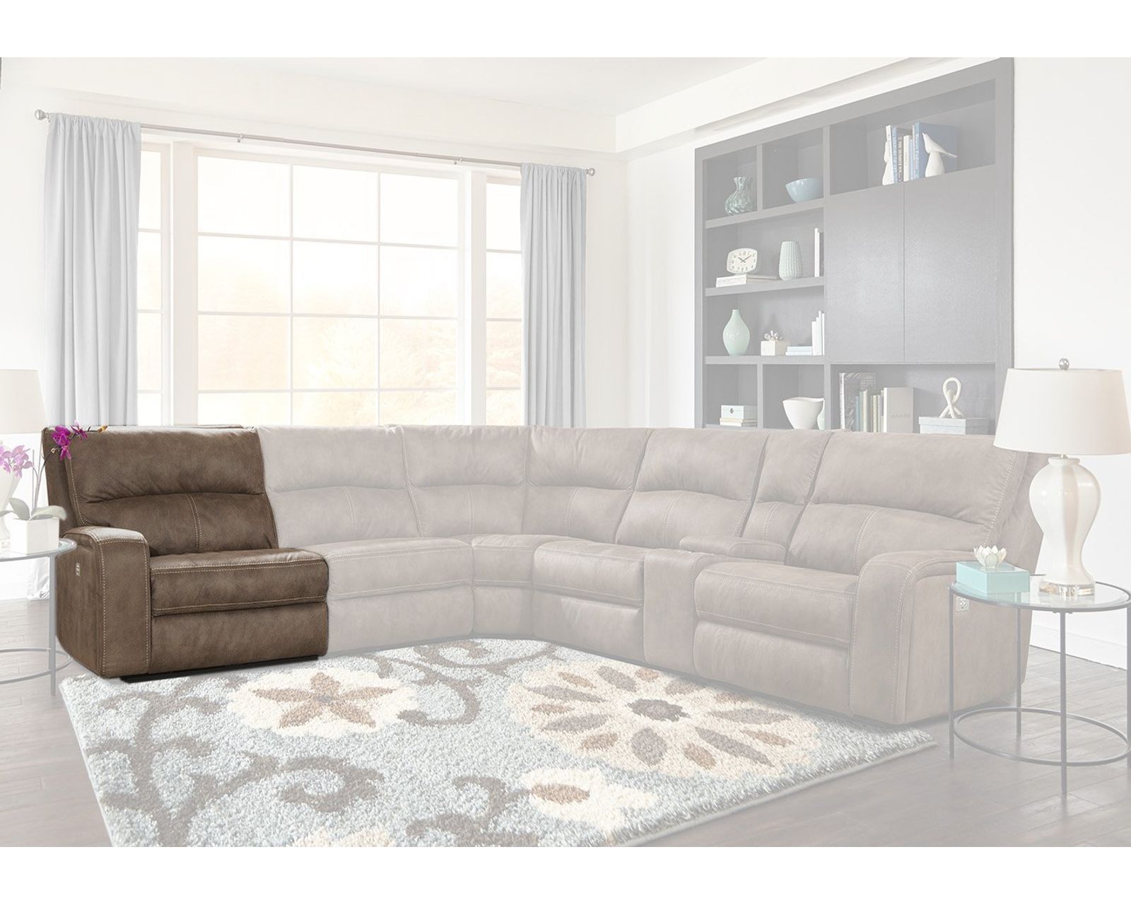 Polaris Kahlua Power Headrest Power Reclining Sectional - Image 5