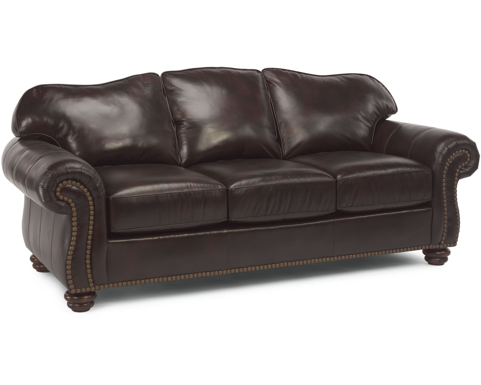 Bexley 3648 Leather Nailhead Loveseat (+50 leathers) - Image 8