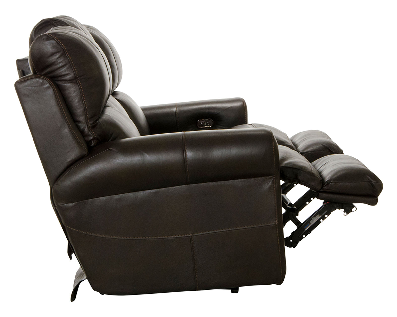 Torretta Leather Power Lay Flat Reclining Sofa in Putty (87") - Image 15
