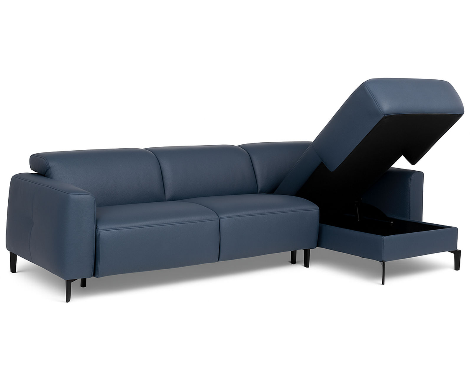 Capri C325 Two-Piece Leather Chaise Sectional (+55 leathers) - Image 4