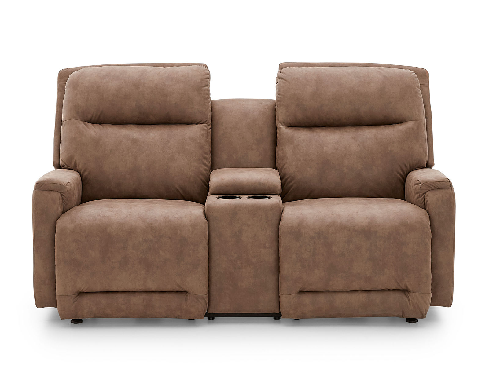 Derek Double Reclining Console Loveseat (+100 fabrics)