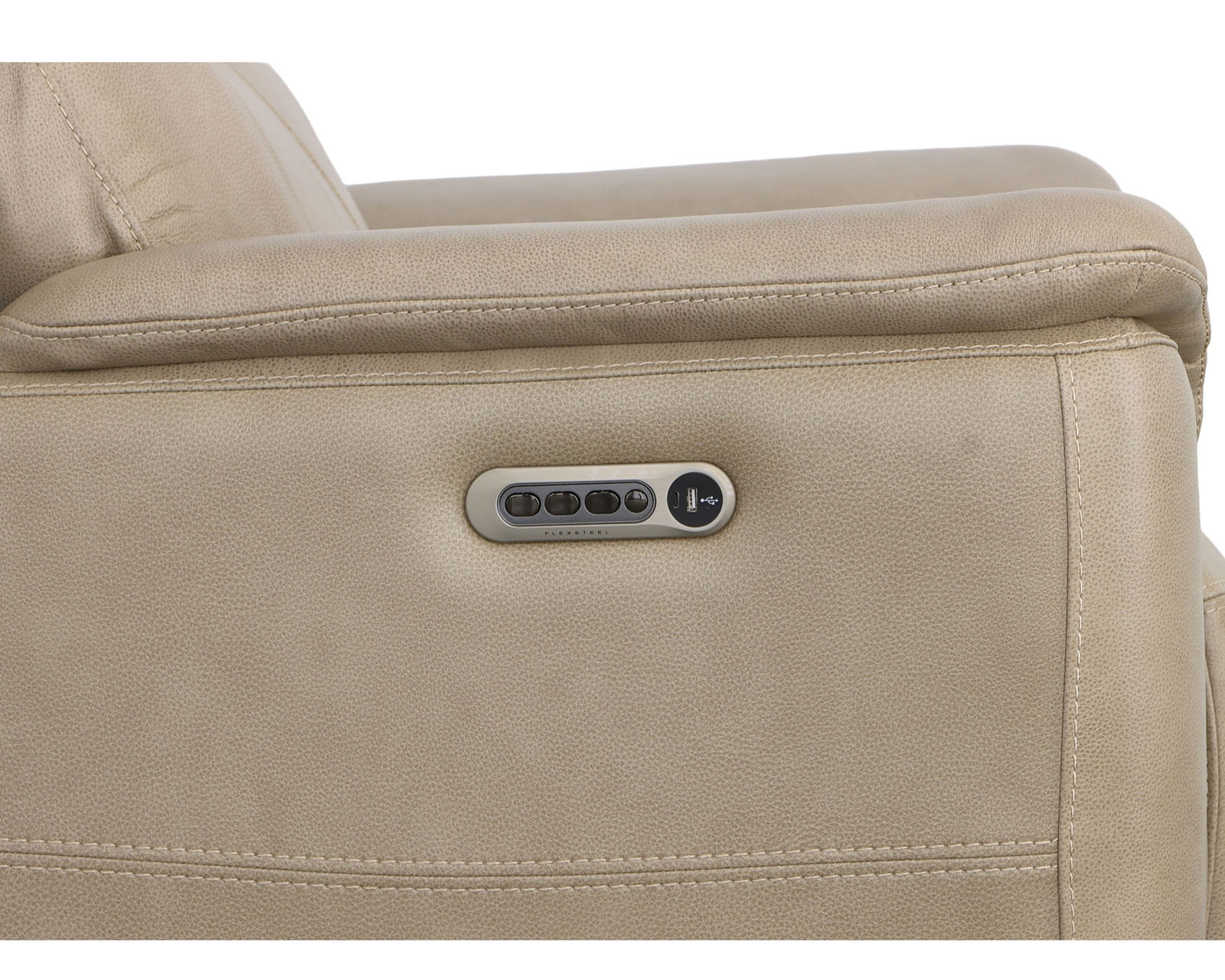 Crew Power Reclining Loveseat with Console, Power Headrests & Lumbar (Tan leather) in stock - Image 17