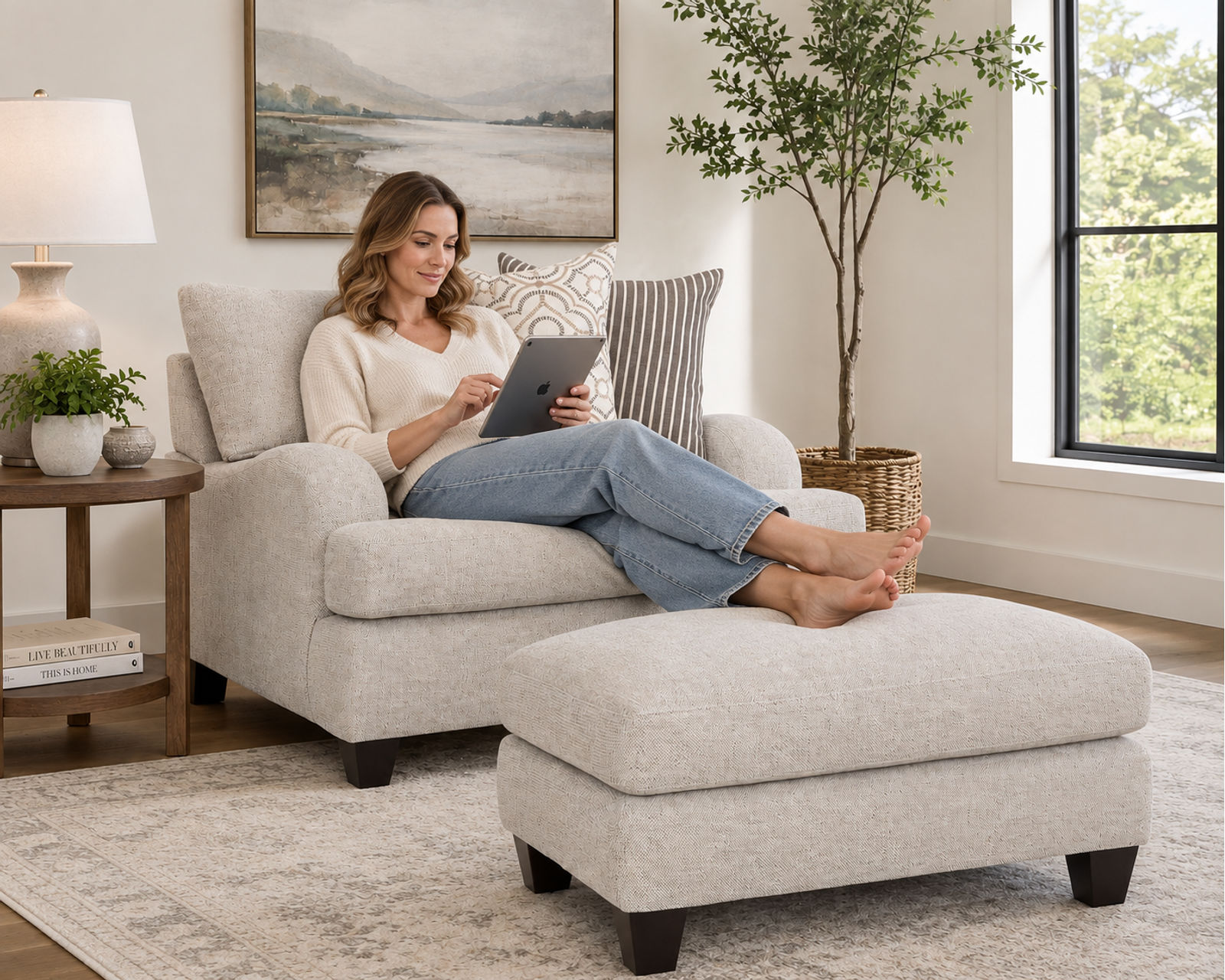 Cambria 93" Stationary Sofa (Includes Pillows) - Image 19